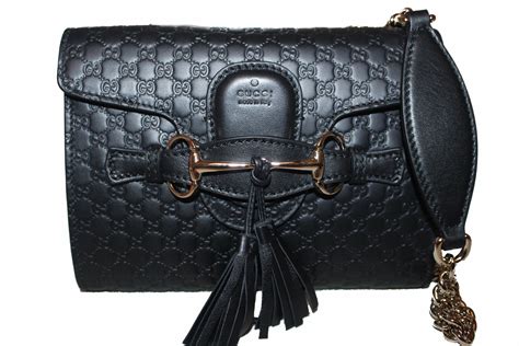 gucci emily mini black|Gucci Emily Shoulder Bag MicroGuccissima Mini Black .